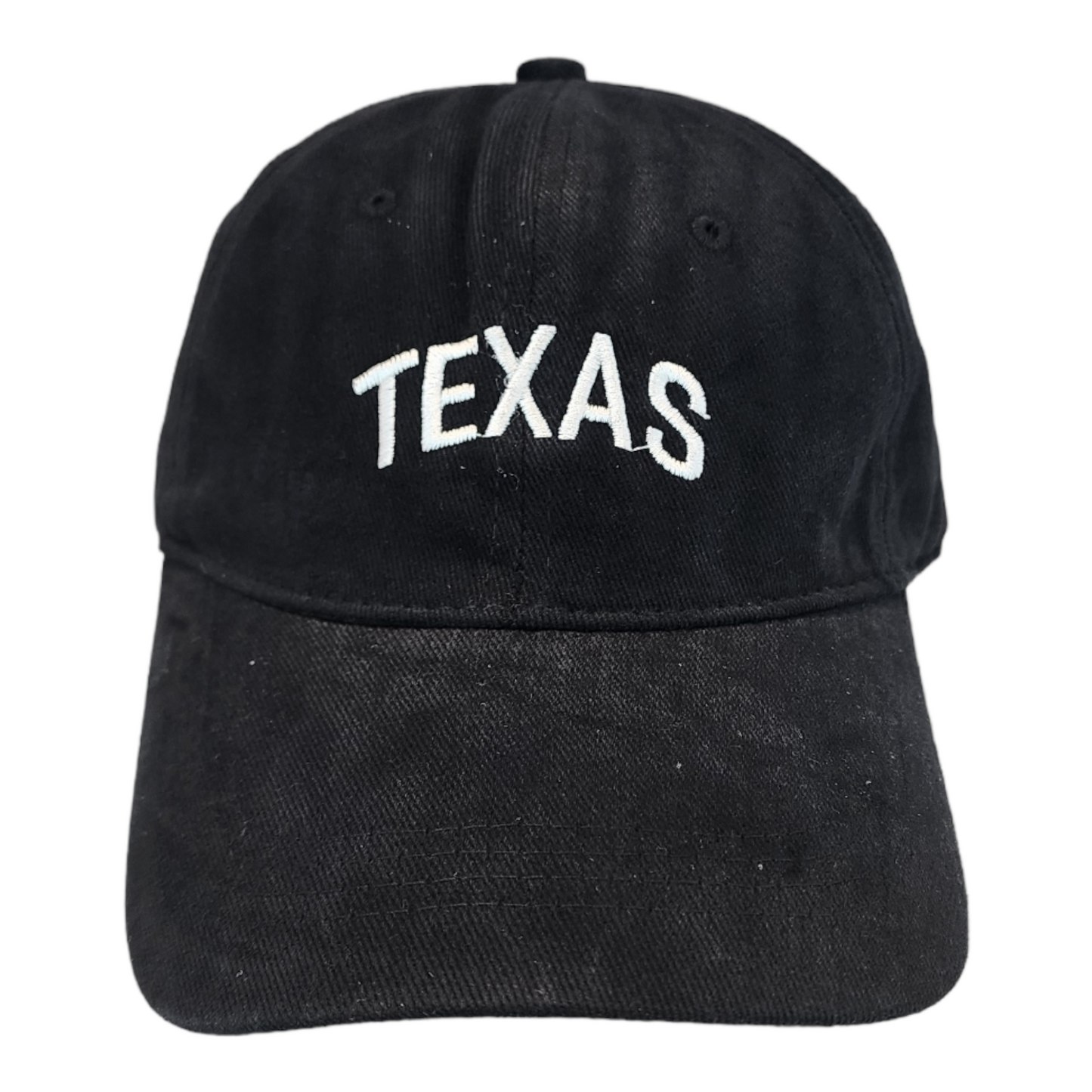 Texas Dad Hat, Curved Brim, Adjustable Strap, Black Cotton Baseball Cap for Men & Women Golf, Gym, Hike, Surf