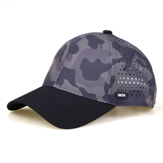 VATN Hydrax Classic Curved Brim Water Resistant Snap Back Hat - Camo